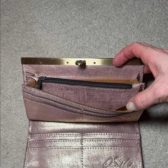 Patricia Nash Pink Floral Embossed Wallet - Picture 6 of 7